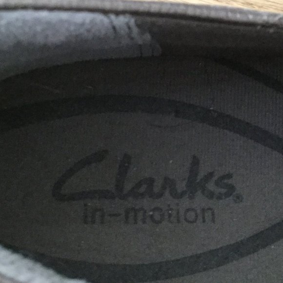 Gold color Clarks i motion shoes size 9W leather upper - Picture 2 of 5